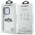 Etui Karl Lagerfeld IML Choupette Sketch Logo MagSafe na iPhone 16 Pro - przezroczyste