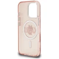 Etui Karl Lagerfeld IML Choupette Sketch Logo MagSafe na iPhone 16 Pro - różowe