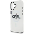 Etui Karl Lagerfeld IML Choupette Sketch Logo MagSafe na iPhone 16 - przezroczyste