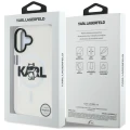 Etui Karl Lagerfeld IML Choupette Sketch Logo MagSafe na iPhone 16 - przezroczyste