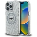 Etui Karl Lagerfeld IML Karl Head Logo MagSafe na iPhone 16 Pro Max - szare