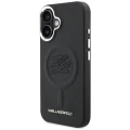 Etui Karl Lagerfeld Initial & Metal Logo MagSafe na iPhone 16 - czarne