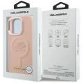 Etui Karl Lagerfeld Initial & Metal Logo MagSafe na iPhone 16 Pro Max - różowe