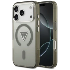 Etui Guess IML Gradient Triangle Logo MagSafe na iPhone 17 Pro Max - zielone