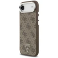 Etui Guess 4G Triangle Logo MagSafe na iPhone Air - brązowe