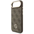 Etui Guess 4G Strass Logo MagSafe na iPhone Air - brązowe