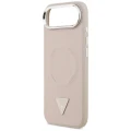 Etui Guess Triangle Logo MagSafe na iPhone Air - różowe