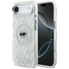 Etui Karl Lagerfeld IML Karl Head Logo MagSafe na iPhone Air -szare