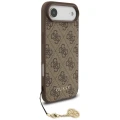 Etui Guess 4G Charms Collection MagSafe na iPhone Air - brązowe