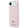 Etui Karl Lagerfeld Karl & Choupette Head Pins Saffiano MagSafe na iPhone Air - różowe