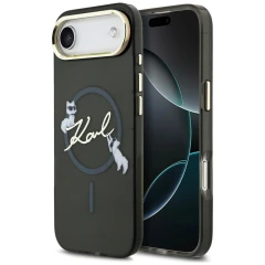 Etui Karl Lagerfeld IML Choupettes Karl  Script Logo MagSafe na iPhone Air - czarne
