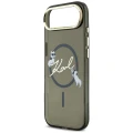 Etui Karl Lagerfeld IML Choupettes Karl  Script Logo MagSafe na iPhone Air - czarne