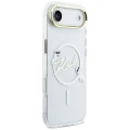 Etui Karl Lagerfeld IML Choupettes Karl  Script Logo MagSafe na iPhone Air - przezroczyste
