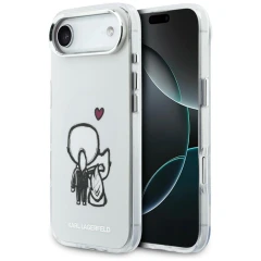 Etui Karl Lagerfeld Karl & Choupette Back MagSafe na iPhone Air - przezroczyste