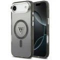 Etui Guess IML Gradient Triangle Logo MagSafe na iPhone Air - czarne