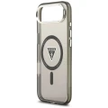 Etui Guess IML Gradient Triangle Logo MagSafe na iPhone Air - czarne
