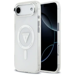 Etui Guess IML Gradient Triangle Logo MagSafe na iPhone Air - przezroczyste