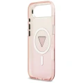 Etui Guess IML Gradient Triangle Logo MagSafe na iPhone Air - różowe