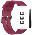 Pasek RabbitMob do Huawei Watch Fit / Fit SE / Fit New, Miękki | Bordowy