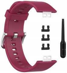 Pasek RabbitMob do Huawei Watch Fit / Fit SE / Fit New, Miękki | Bordowy