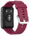 Pasek RabbitMob do Huawei Watch Fit / Fit SE / Fit New, Miękki | Bordowy