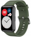 Pasek RabbitMob do Huawei Watch Fit / Fit SE / Fit New, Miękki | Zielony