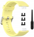 Pasek RabbitMob do Huawei Watch Fit / Fit SE / Fit New, Miękki | Żółty