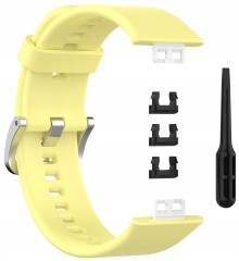 Pasek RabbitMob do Huawei Watch Fit / Fit SE / Fit New, Miękki | Żółty