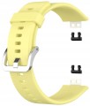 Pasek RabbitMob do Huawei Watch Fit / Fit SE / Fit New, Miękki | Żółty