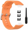 Pasek RabbitMob do Huawei Watch Fit / Fit SE / Fit New, Mękki | Pomarańczowy