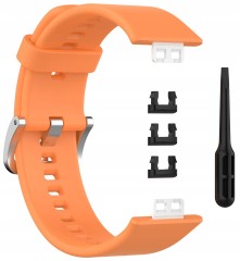 Pasek RabbitMob do Huawei Watch Fit / Fit SE / Fit New, Mękki | Pomarańczowy