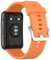 Pasek RabbitMob do Huawei Watch Fit / Fit SE / Fit New, Mękki | Pomarańczowy
