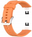 Pasek RabbitMob do Huawei Watch Fit / Fit SE / Fit New, Mękki | Pomarańczowy