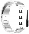 Bransoleta stalowa RabbitMob pasek do Huawei Watch Fit / Fit SE / Fit New | Srebrny