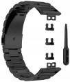 Bransoleta stalowa RabbitMob pasek do Huawei Watch Fit / Fit SE / Fit New | Czarny