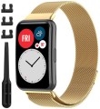 Bransoleta Milanese pasek RabbiMob do Huawei Watch Fit / Fit SE / Fit New | Złoty