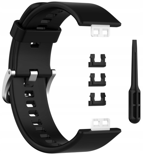 Pasek RabbitMob do Huawei Watch Fit / Fit SE / Fit New, Miękki | Czarny