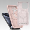 Etui RabbitMob do iPhone 15 Pro Max, Silikonowe PREMIUM, Case, do MagSafe | Różowy