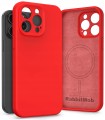 Etui RabbitMob do iPhone 15 Pro, Silikonowe PREMIUM, Case, do MagSafe | Czerwony