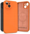 Etui RabbitMob do iPhone 15 Plus, Silikonowe PREMIUM, Smukłe, do MagSafe | Pomarańczowy