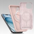 Etui RabbitMob do iPhone 15 Plus, Silikonowe PREMIUM, Smukłe, do MagSafe | Różowy