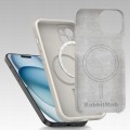 Etui RabbitMob do iPhone 15 Plus, Silikonowe PREMIUM, Smukłe, do MagSafe | Beżowy