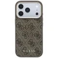 Etui Guess 4G & Big Resin Logo na iPhone 17 Pro / 18 Pro - brązowe