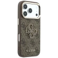 Etui Guess 4G & Big Resin Logo na iPhone 17 Pro / 18 Pro - brązowe
