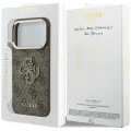 Etui Guess 4G & Big Resin Logo na iPhone 17 Pro / 18 Pro - brązowe