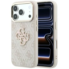 Etui Guess 4G & Big Resin Logo na iPhone 17 Pro / 18 Pro - różowe