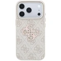 Etui Guess 4G & Big Resin Logo na iPhone 17 Pro / 18 Pro - różowe