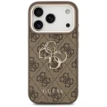 Etui Guess 4G Big 4G Classic Logo na iPhone 17 Pro / 18 Pro - brązowo-złote