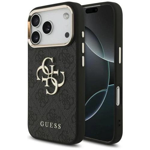 Etui Guess 4G Big 4G Classic Logo na iPhone 17 Pro / 18 Pro - czarno-złote
