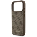 Etui Guess 4G Classic na iPhone 17 Pro / 18 Pro - brązowe
